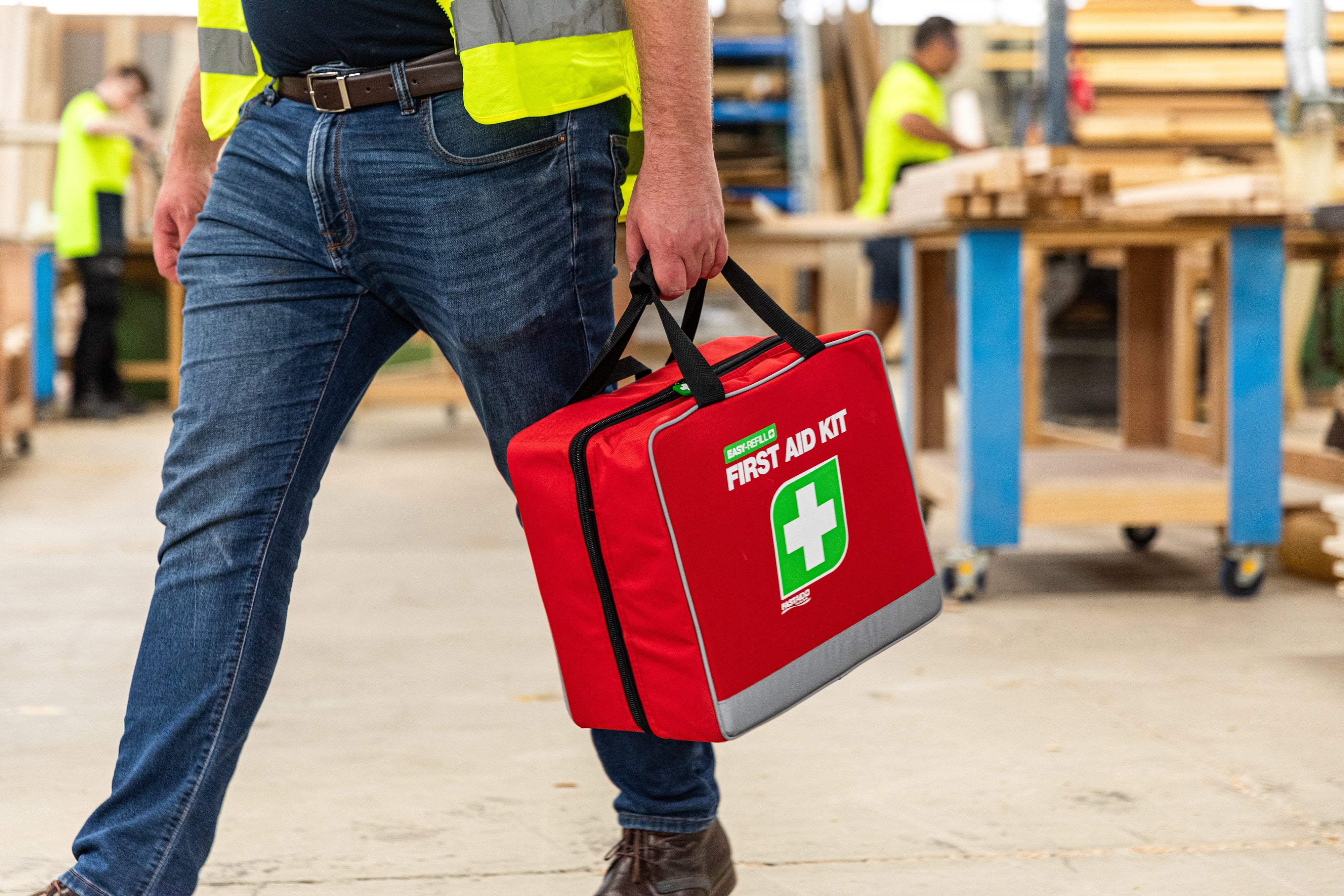 How can you minimise workplace first aid risk?