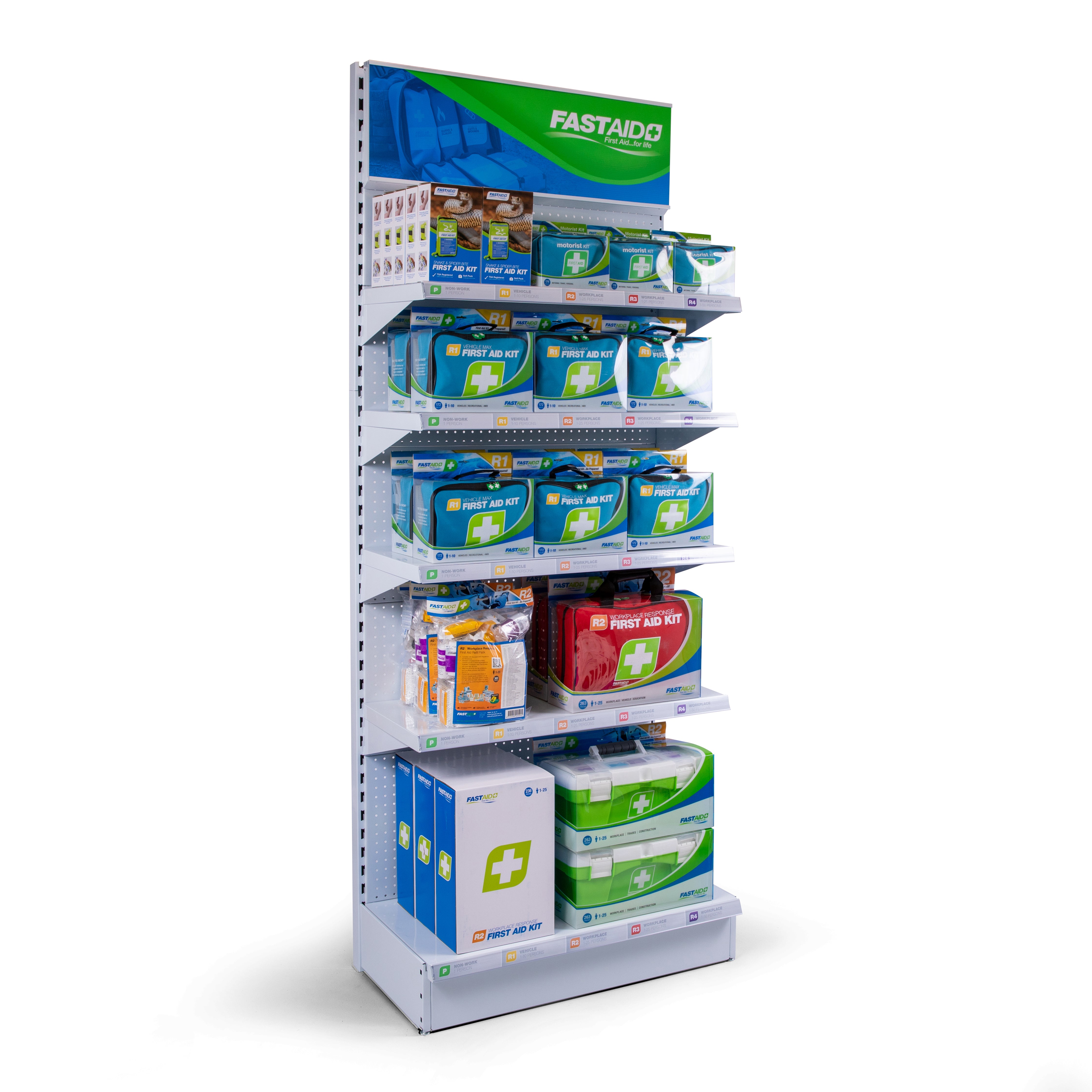 FastAid Workplace Platinum Best-Sellers Display Stand