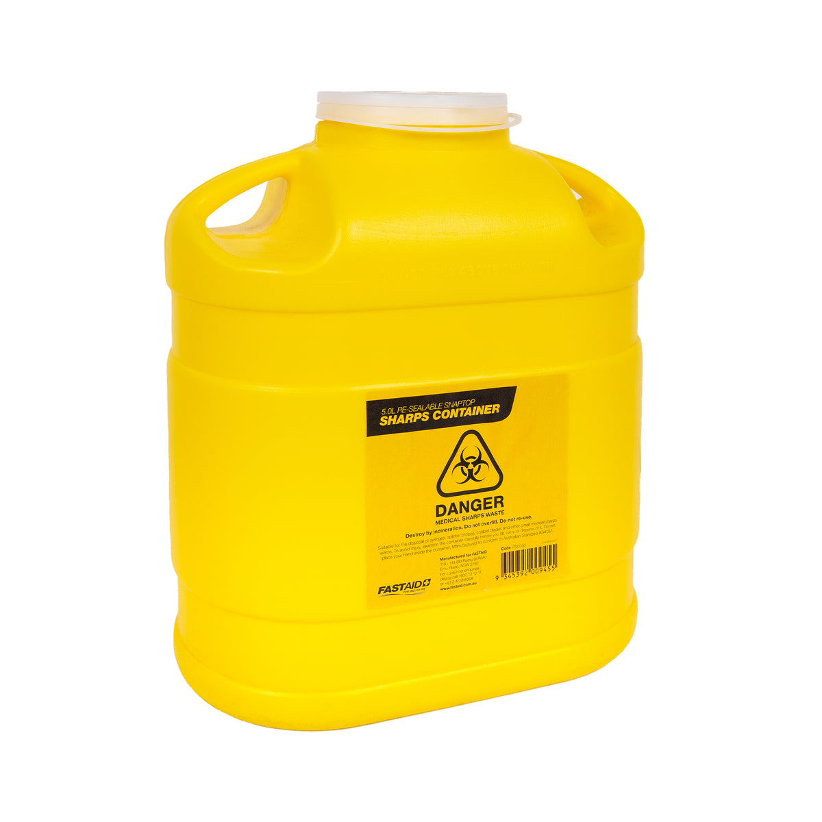 FastAid 5L Sharps Container