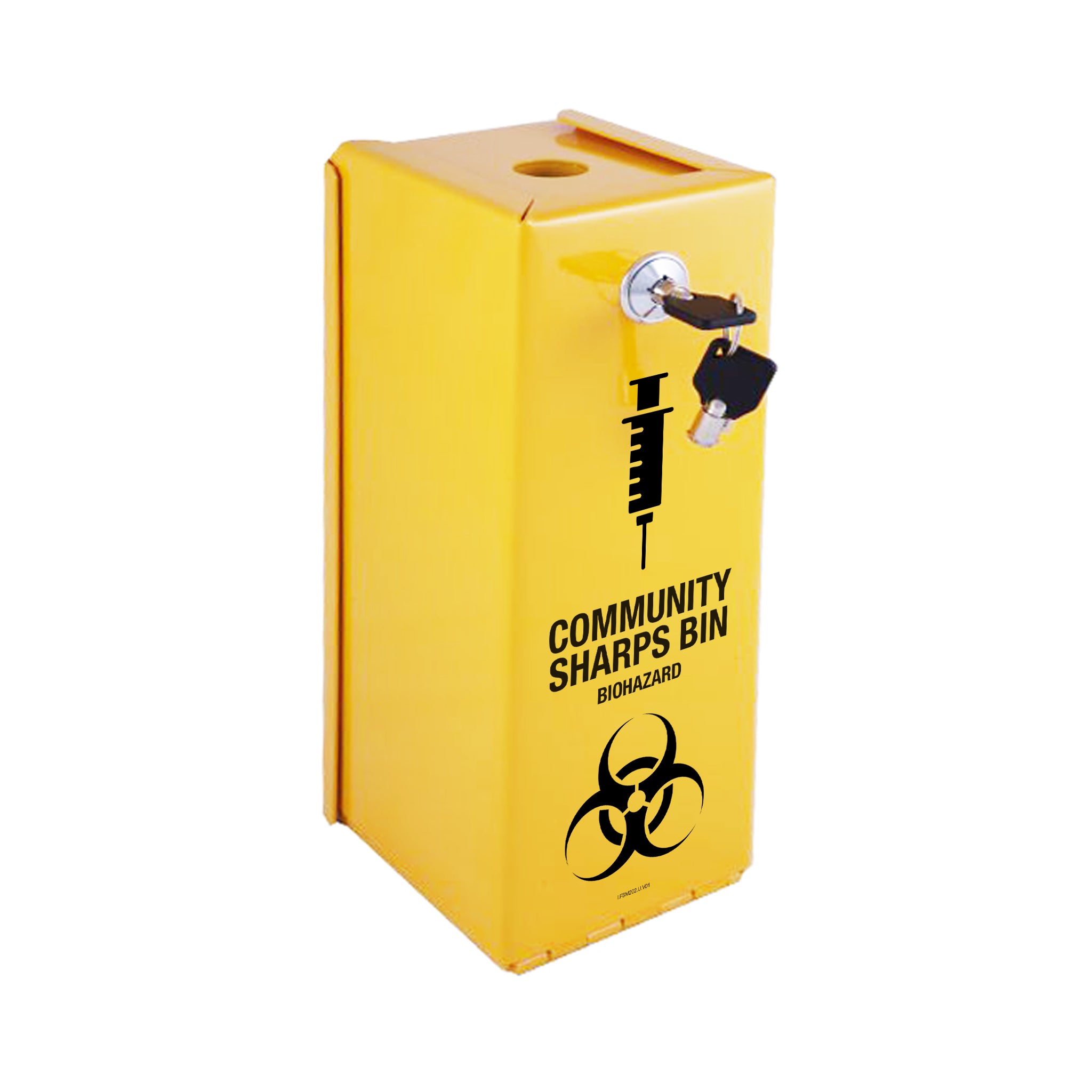 FastAid 1.8L Metal Sharps Safe