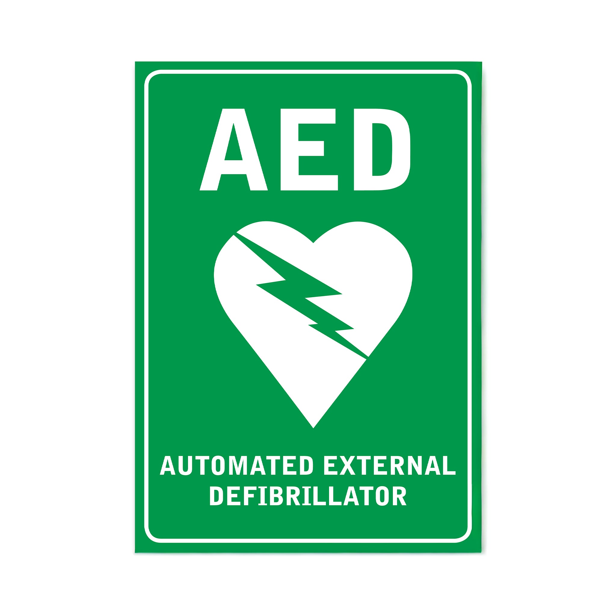 FastAid Defibrillator Wall Sign 225 x 300mm