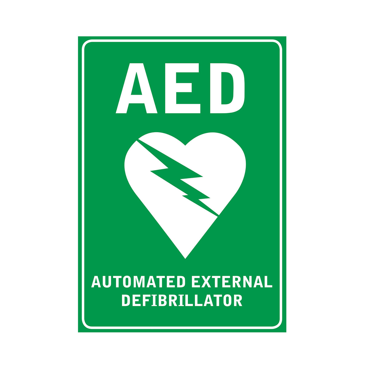 FastAid Defibrillator Wall Sticker 297 x 210mm