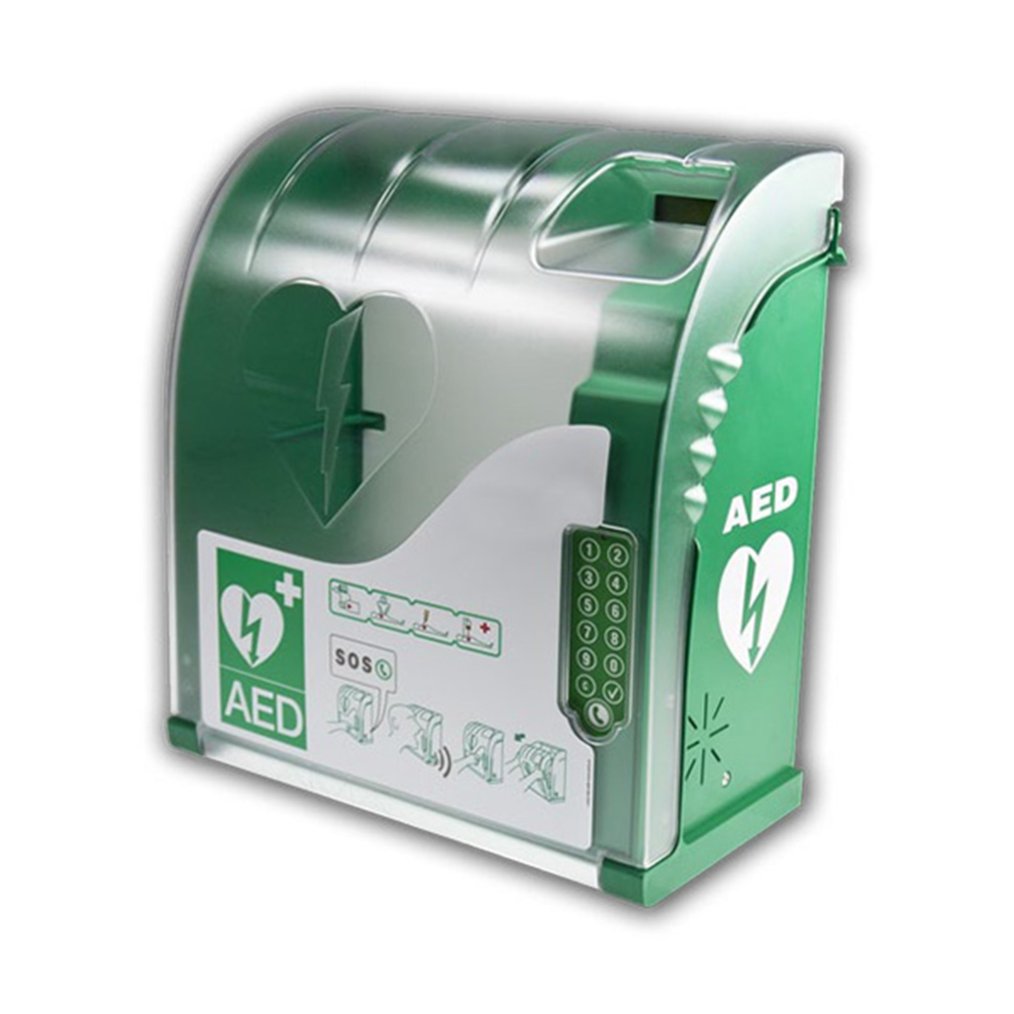 FastAid Outdoor Alarmed Defibrillator Cabinet