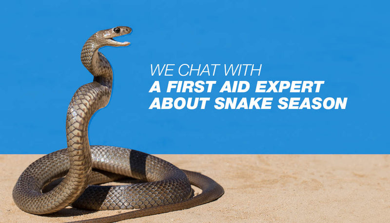 We chat with a first aid expert about snake season