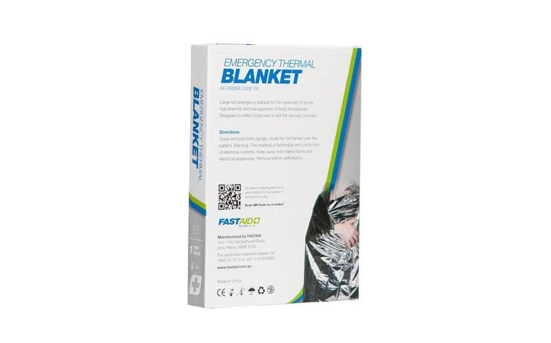 E6, Emergency Thermal Blanket, 1pk