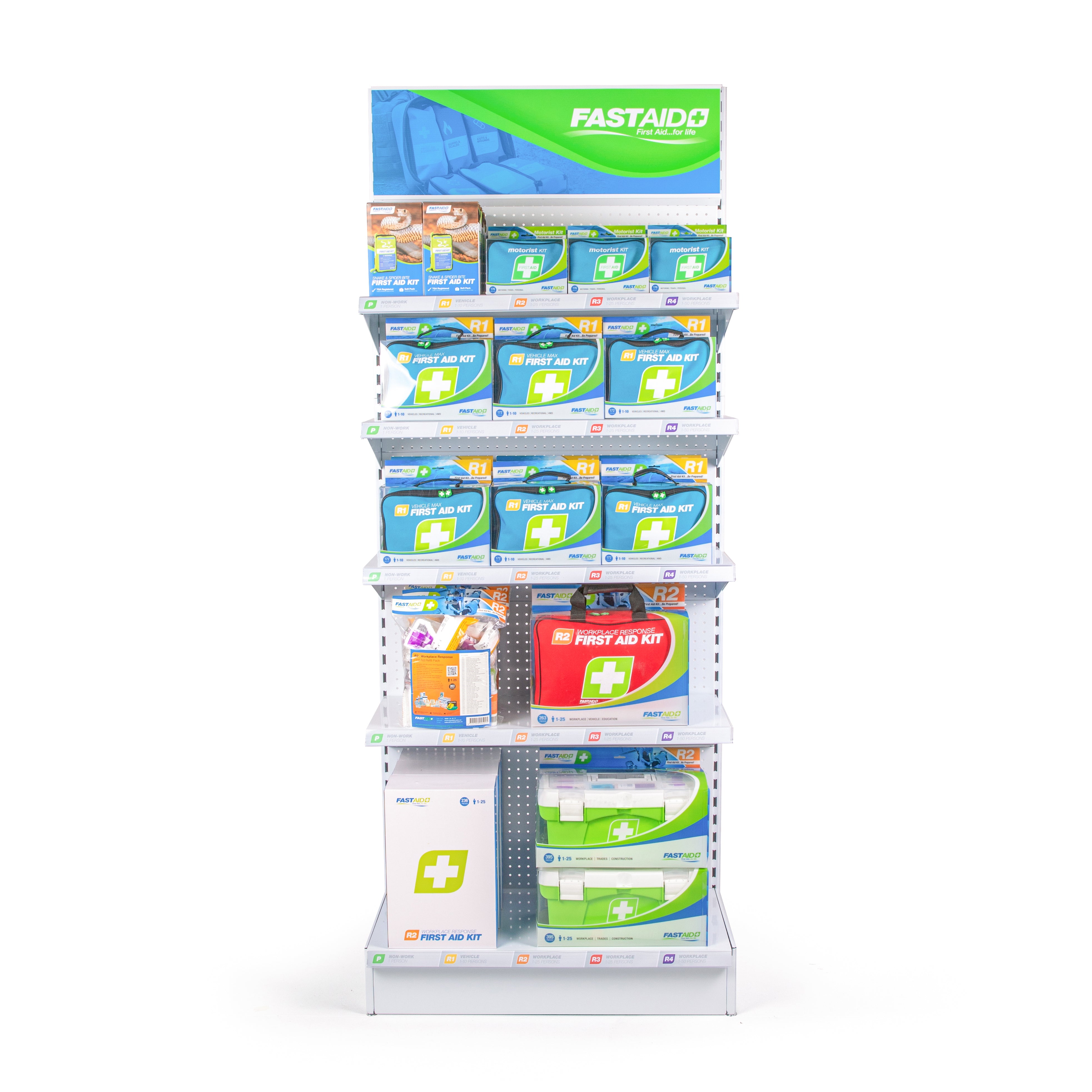FastAid Workplace Platinum Best-Sellers Display Stand