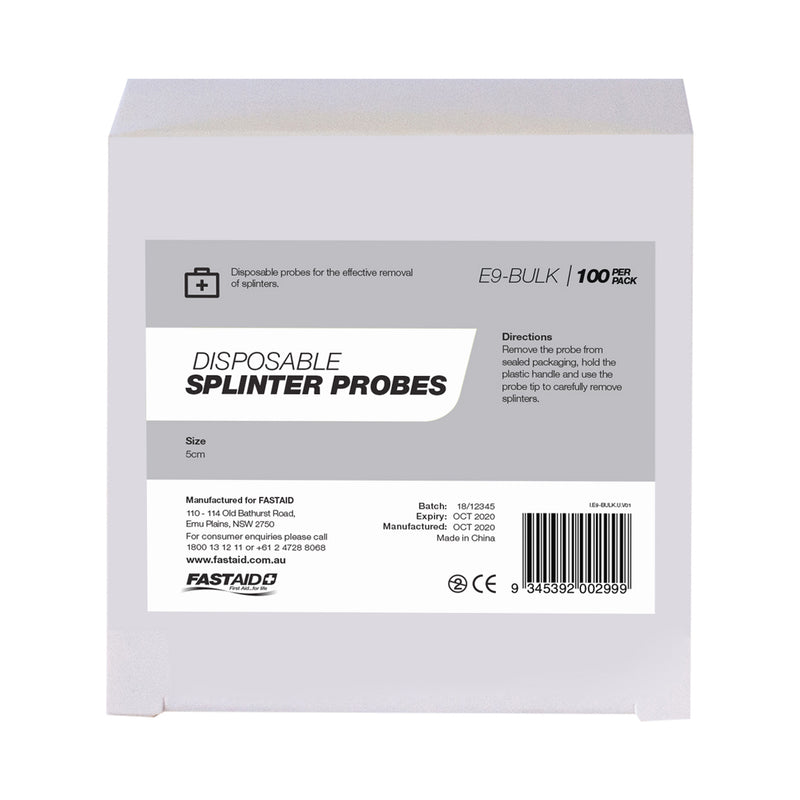 FastAid Disposable Splinter Probes 100pk