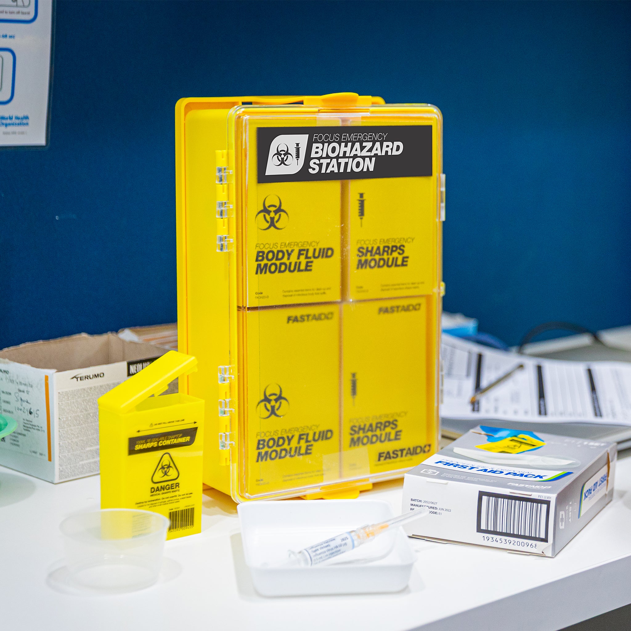 FastAid Focus™ Emergency Biohazard Station