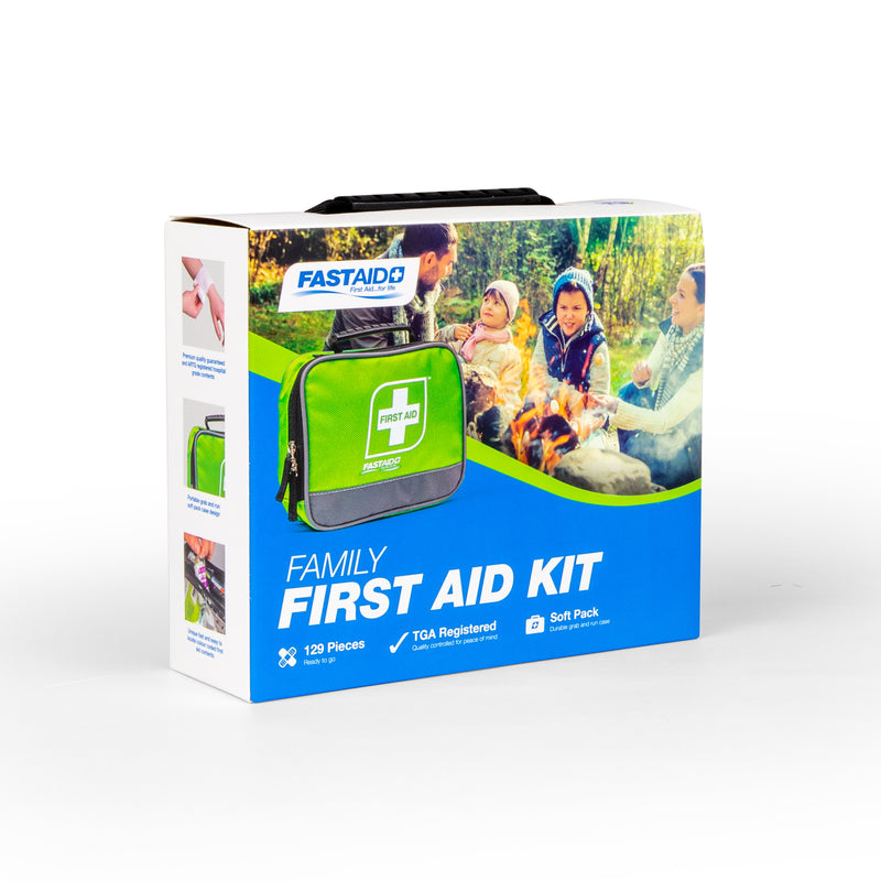Family First Aid Kit, Soft Pack, Carton of 10