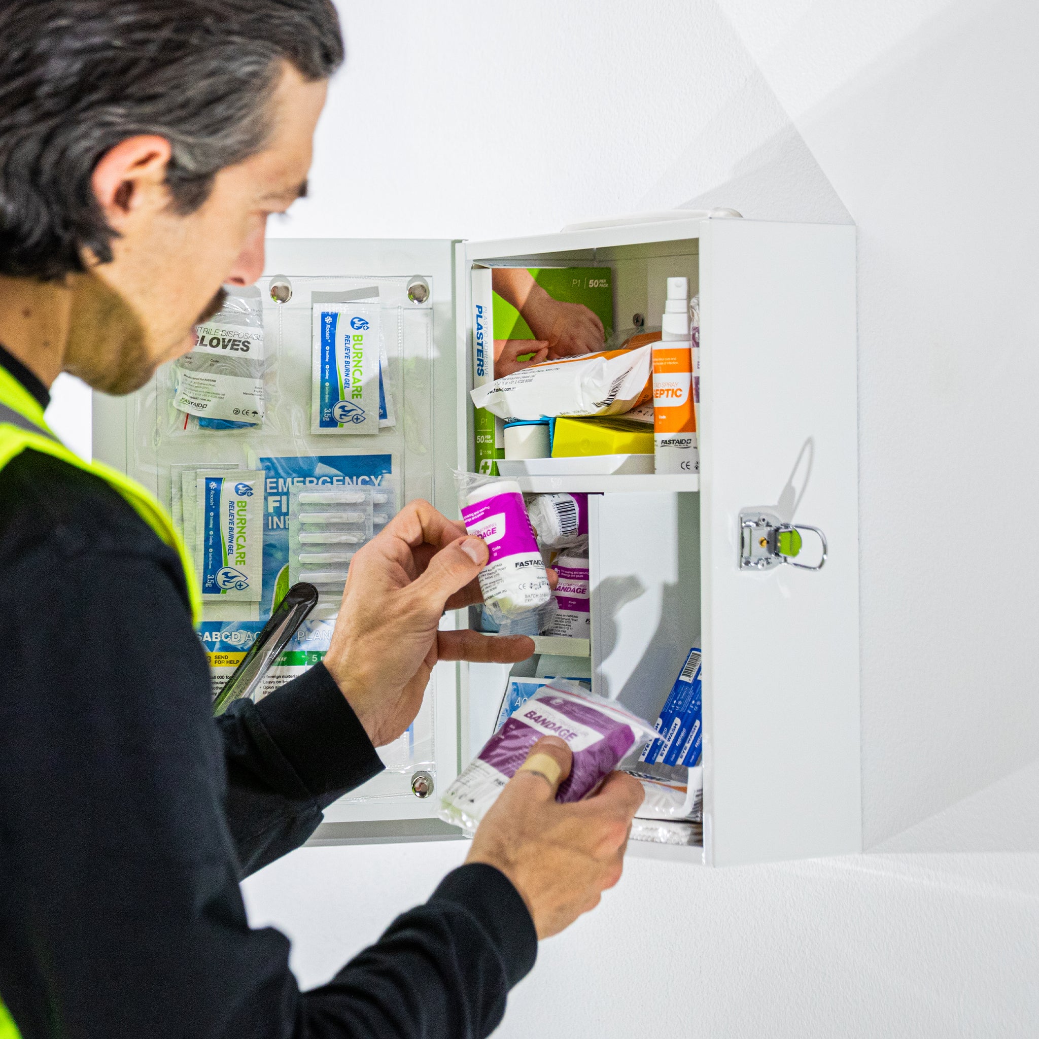 FastAid R2 Workplace Response™ Metal Cabinet First Aid Kit