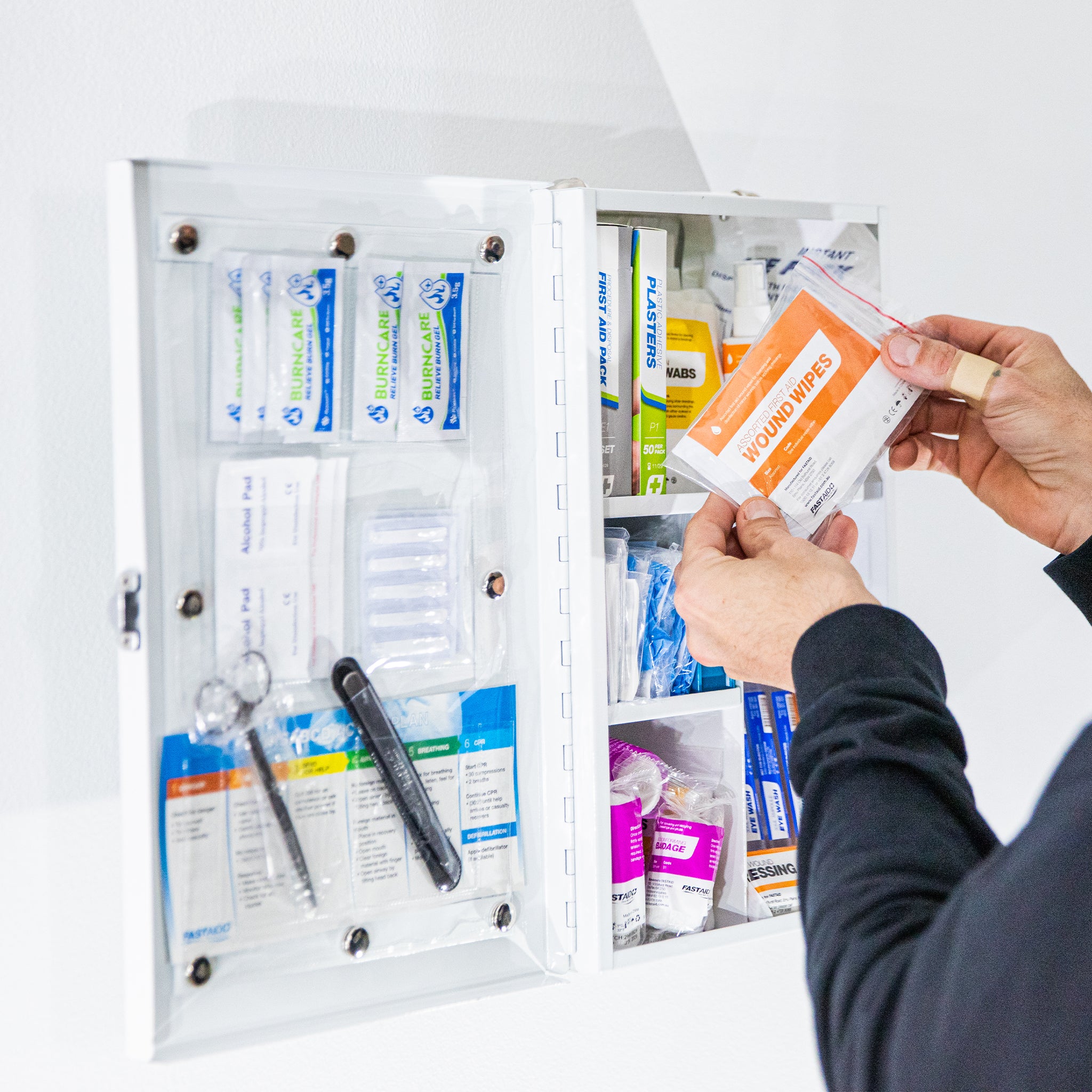 FastAid R2 Workplace Response™ Metal Cabinet First Aid Kit