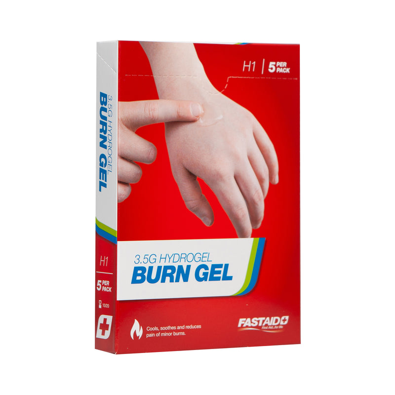 FastAid H1 Hydrogel Burn Gel 3.5g x 5pk