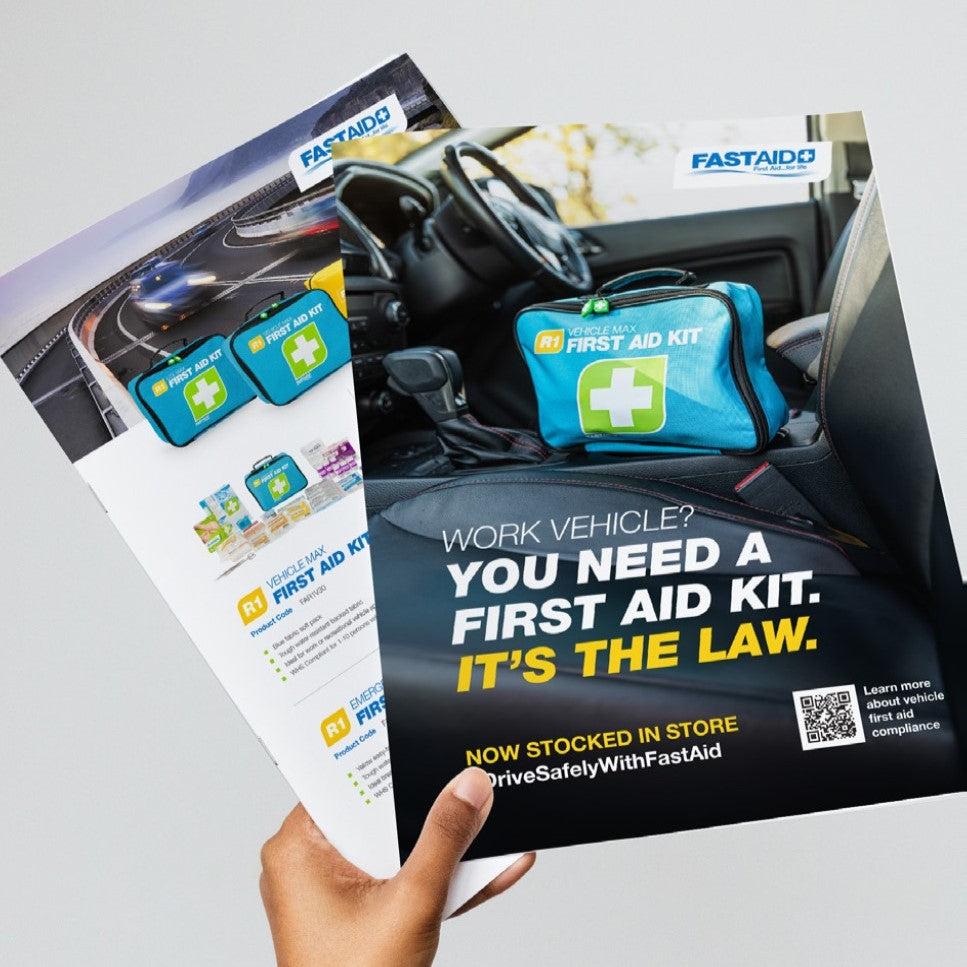 Double Sided Consumer Flyer 'Drive Safely With FastAid'