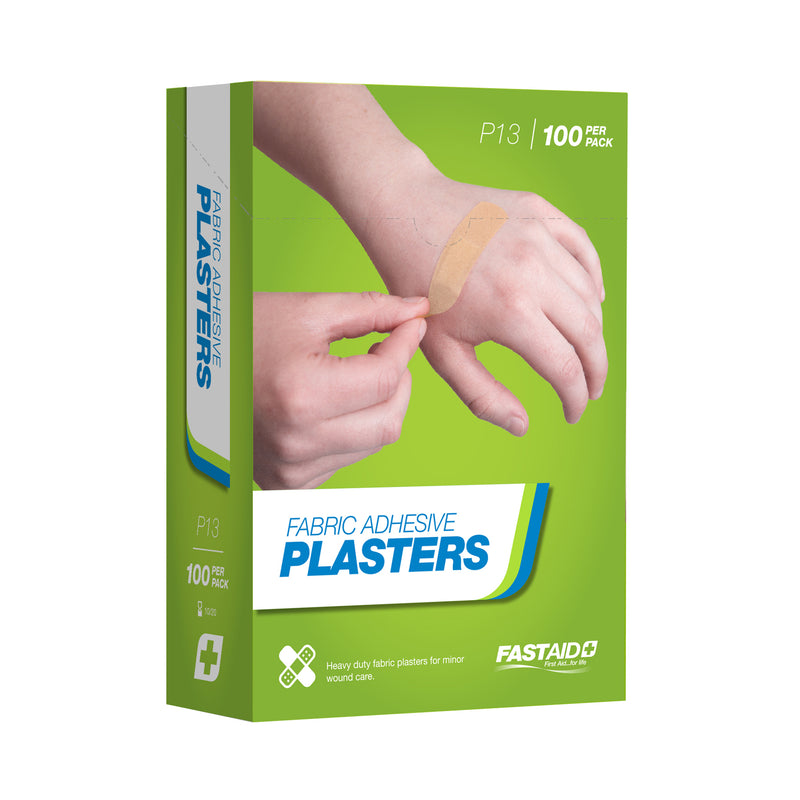 FastAid P13 Adhesive Plasters Fabric 72 x 19mm 100pk