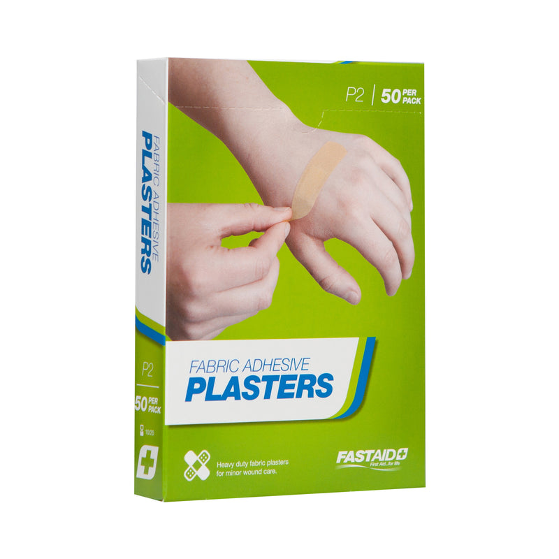 FastAid P2 Adhesive Plasters Fabric 72 x 19mm 50pk