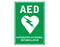 AED Wall Sticker, 297mm x 210mm