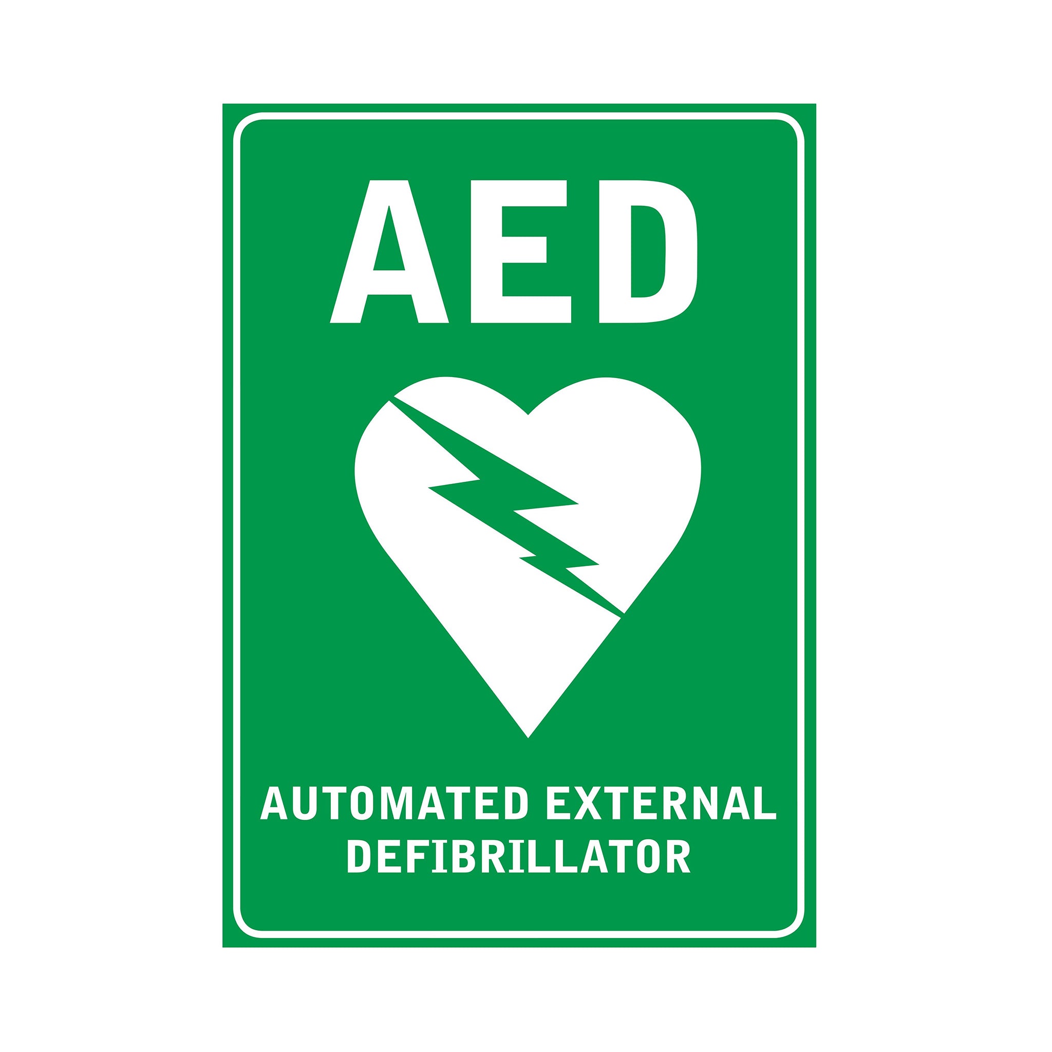 FastAid Defibrillator Wall Sticker 297 x 210mm
