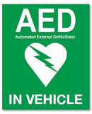 AED Window Sticker, 100 x 120mm