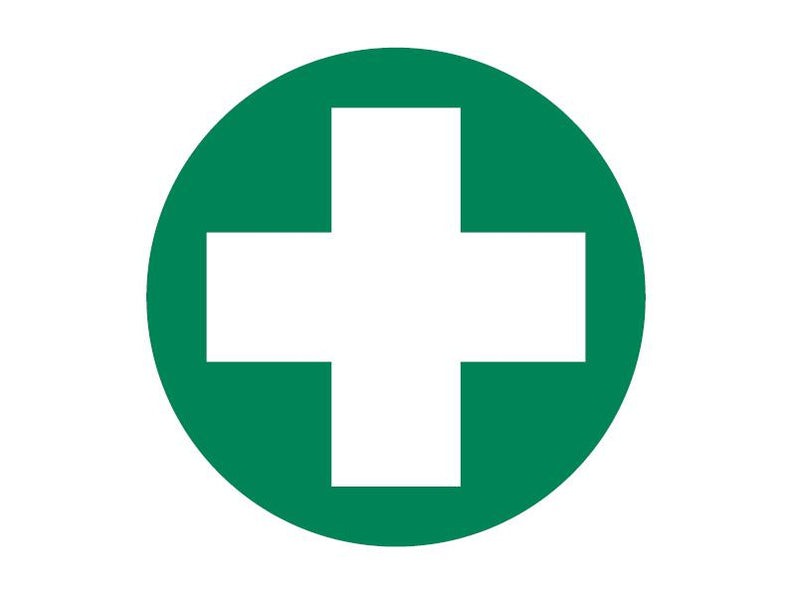 First Aid Cross Only Decal, 50mm diameter