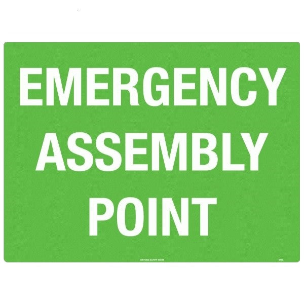 FastAid Emergency Assembly Point Sign 600 x 400mm
