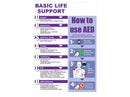 AED CPR Wall Chart